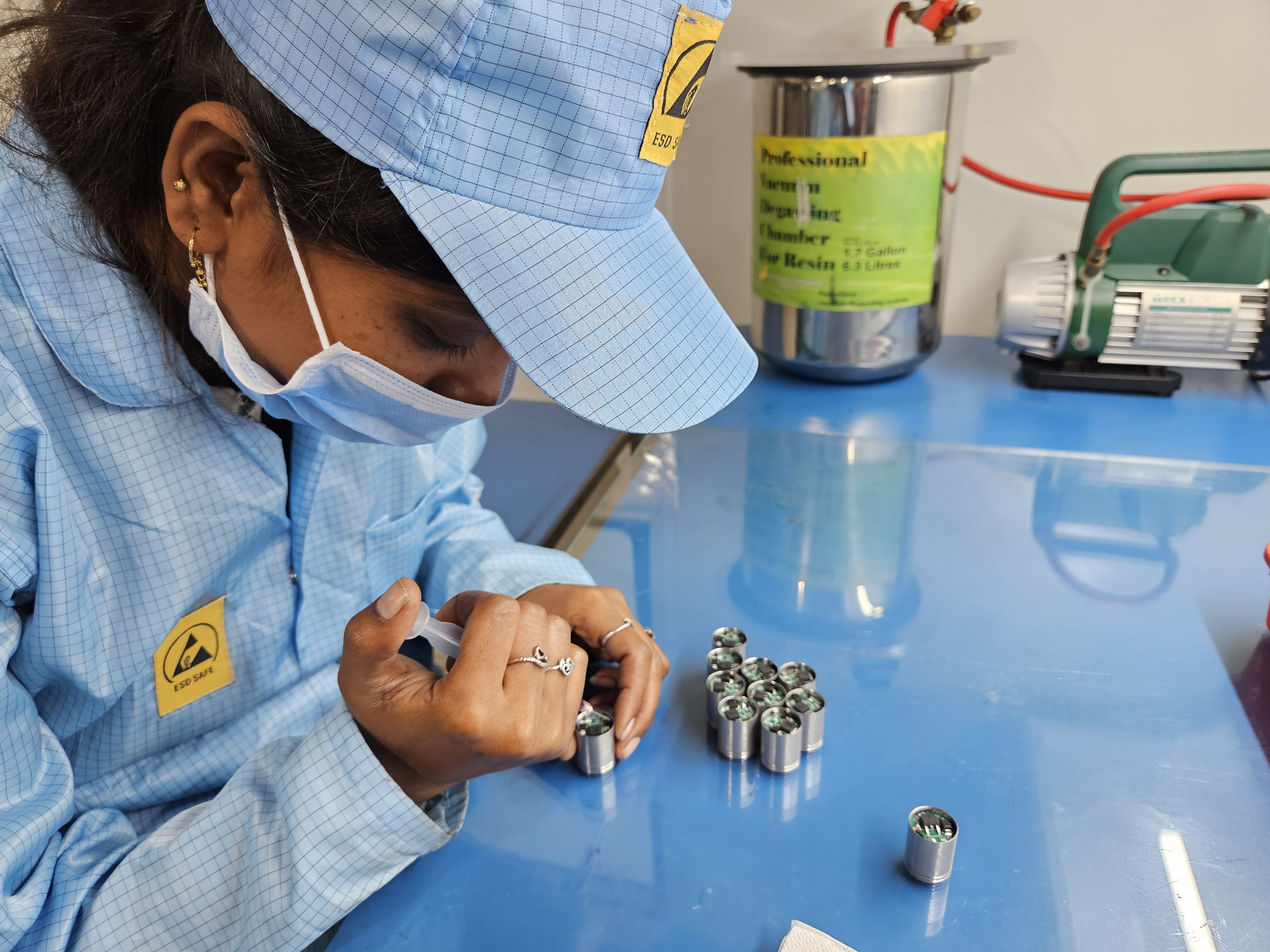 Multi-layer PCB under inspection