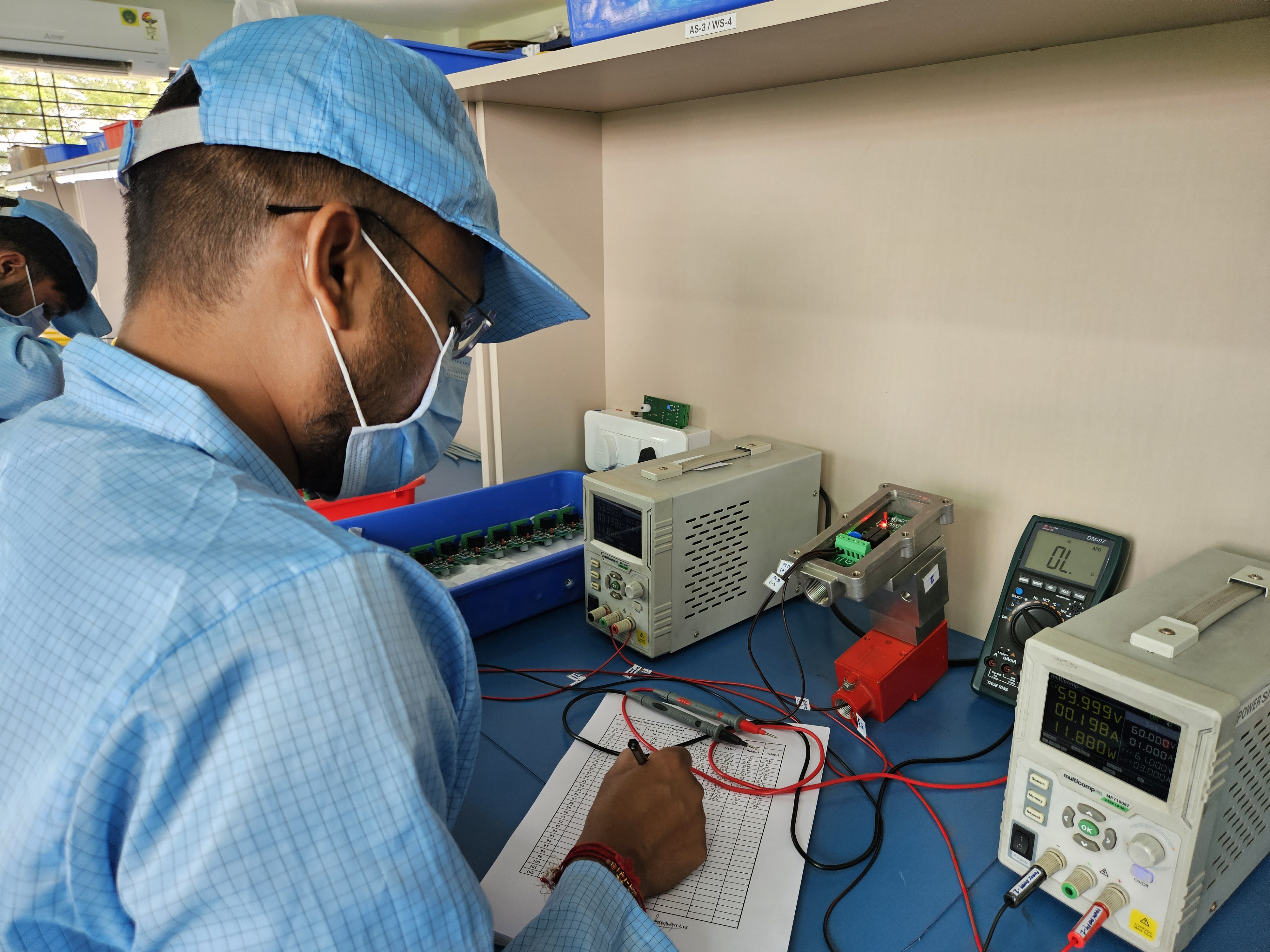 Wide view of the electronics manufacturing floor