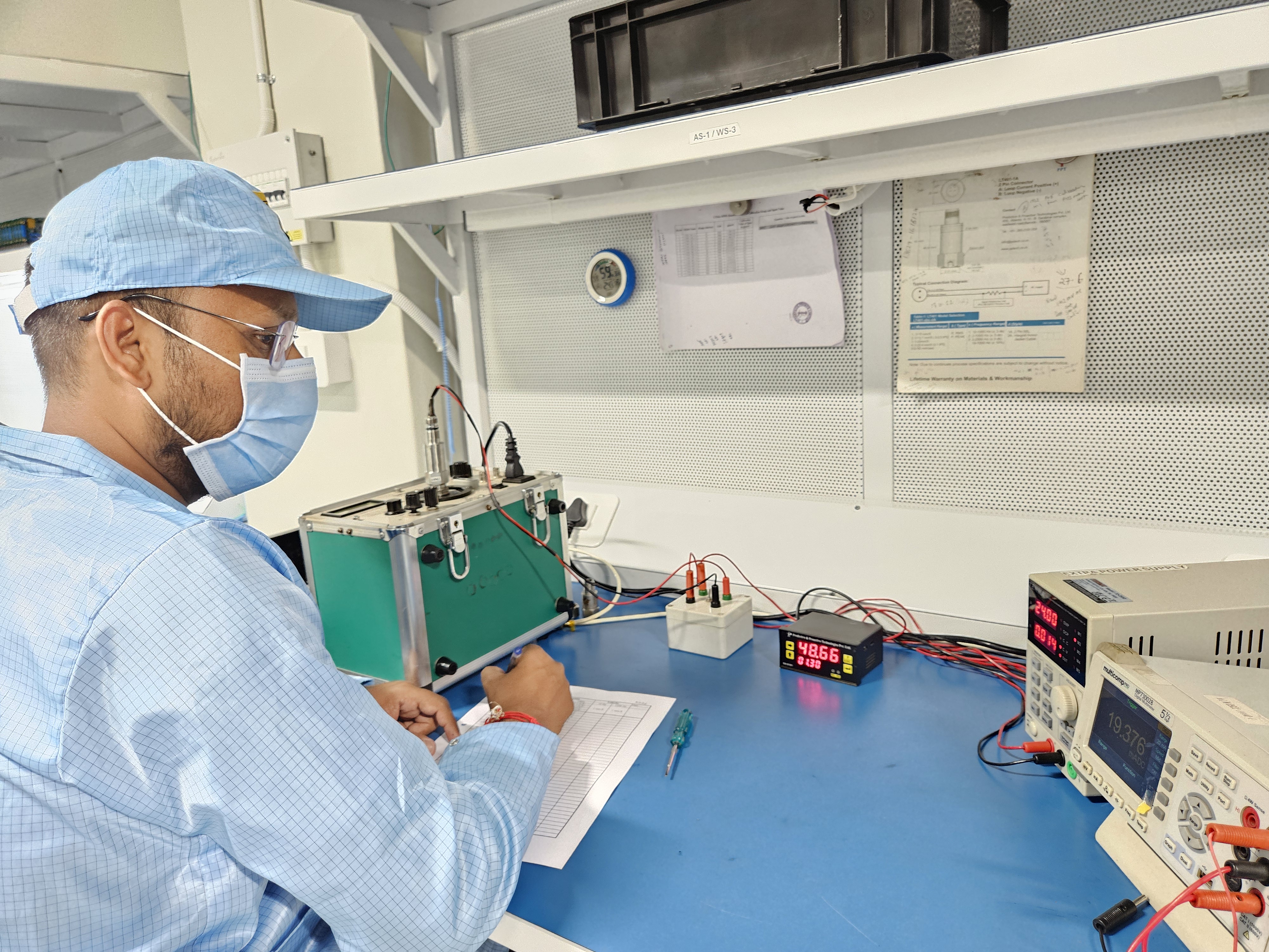 Multi-layer PCB under inspection
